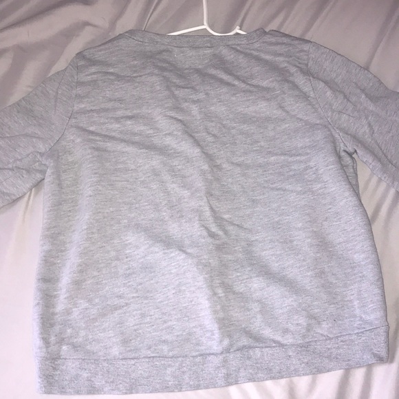 CROPPED GREY CREWNECK - Picture 2 of 2
